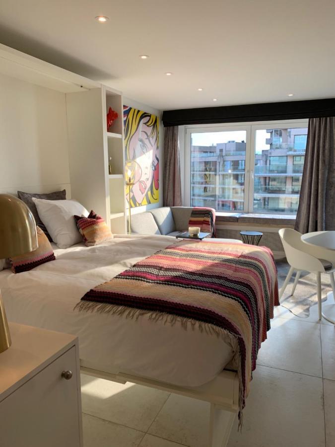 Luxe Studio/Suite Met Zeezicht En Volle Zon Кнокке-Хейст Экстерьер фото