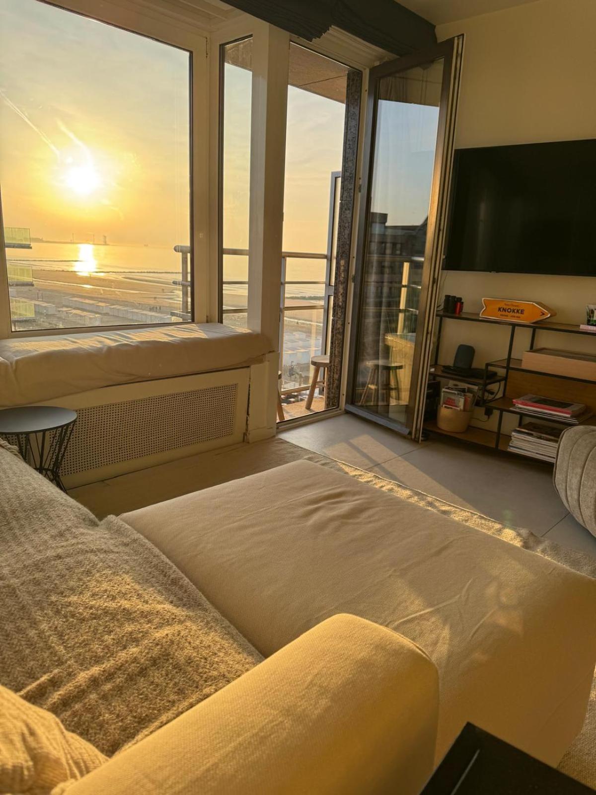 Luxe Studio/Suite Met Zeezicht En Volle Zon Кнокке-Хейст Экстерьер фото